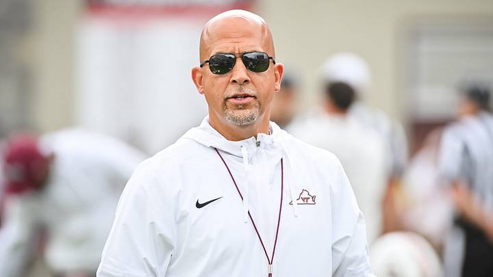 Sep 12, 2026; Blacksburg, Virginia, USA; Virginia Tech Hokies head coach James Franklin before the game against the Old Dominion Monarchs at Lane Stadium. Mandatory Credit: Brian Bishop-Imagn Images Sep 12, 2026; Blacksburg, Virginia, USA; Virginia Tech Hokies head coach James Franklin before the game against the Old Dominion Monarchs at Lane Stadium. Mandatory Credit: Brian Bishop-Imagn Images