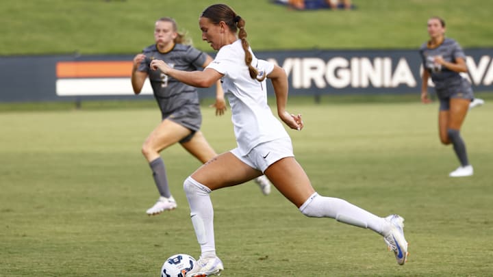 Meredith McDermott gets on the board for the Virginia Cavaliers
