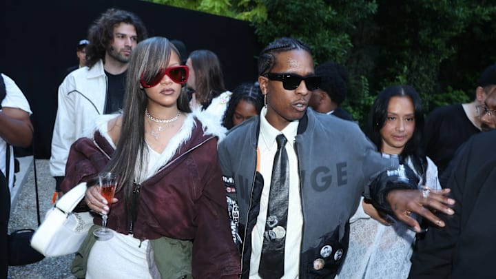Rihanna and A$AP Rocky at Paris Fashion Week Rihanna and A$AP Rocky at Paris Fashion Week