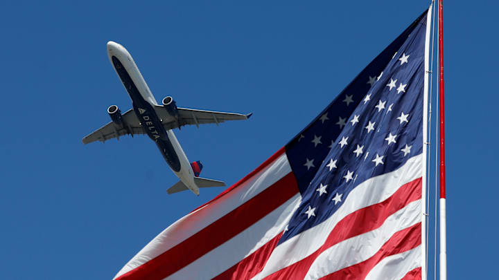 Flags on planes need to adhere to specific standards.