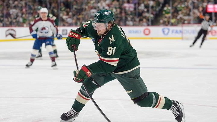 Minnesota Wild right wing Vladimir Tarasenko (91) 
