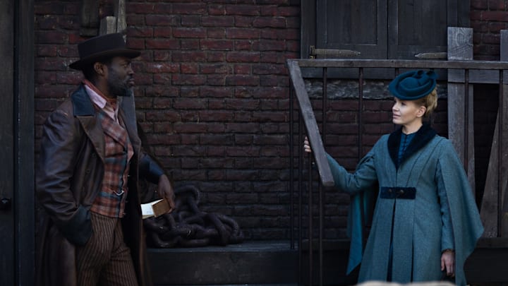 MASTERPIECE
Miss Scarlet, Season 6 
 
Streaming Dec. 7, 2025 on the PBS app
Premiering Jan. 11, 2026 on PBS

Episode Six: The Line of Duty
When the mysterious death of a foreign ambassador sparks political intrigue, Eliza is called to investigate – this time, at the request of the formidable Governess. Tasked with solving the case alongside Inspector Blake, Eliza finds herself working with a woman whose power and intellect mirror her own.

Shown L-R: Moses Valentine (Ansu Kabia), Eliza Scarlet