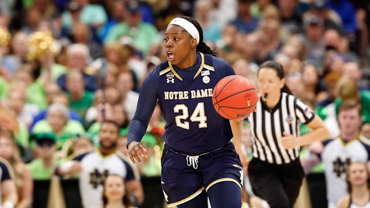 Former Notre Dame Fighting Irish guard Arike Ogunbowale. Former Notre Dame Fighting Irish guard Arike Ogunbowale.