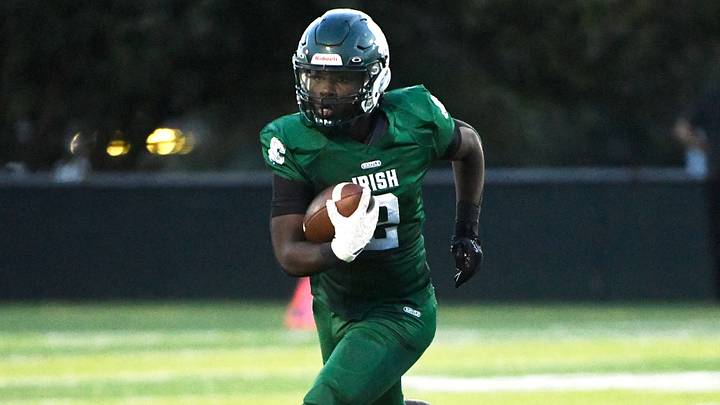 Camden Catholic's Nymir Daily rushed for 305 yards and four touchdowns in Camden Catholic's 26-20 win over Riverside. Camden Catholic's Nymir Daily rushed for 305 yards and four touchdowns in Camden Catholic's 26-20 win over Riverside.