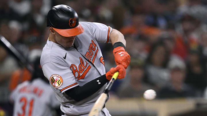 Aug 15, 2023; San Diego, California, USA; Baltimore Orioles designated hitter Ryan Mountcastle (6)