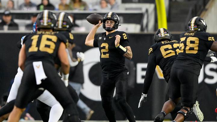 Oct 10, 2026; Nashville, Tennessee, USA; Vanderbilt Commodores quarterback Jared Curtis (2) throws a pass. Oct 10, 2026; Nashville, Tennessee, USA; Vanderbilt Commodores quarterback Jared Curtis (2) throws a pass.