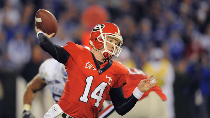 Former Georgia Bulldogs quarterback Joe Cox (14) 