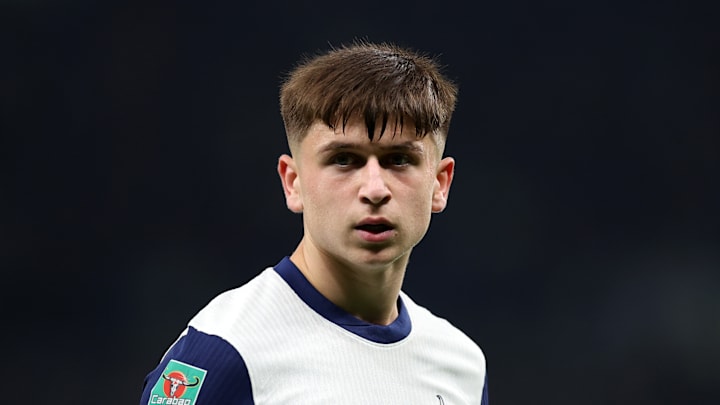 Mikey Moore during the Carabao Cup win over Manchester City 