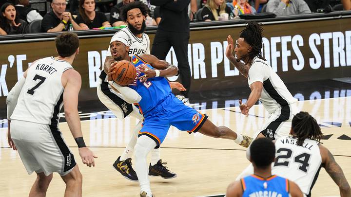 The Spurs defense held SGA in check in Game 4. The Spurs defense held SGA in check in Game 4.