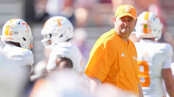 Tennessee coach Josh Heupel before a college football game between Tennessee and Arkansas at Donald W. Reynolds Razorback Stadium in Fayetteville, Ark., on Oct. 10, 2026. Tennessee coach Josh Heupel before a college football game between Tennessee and Arkansas at Donald W. Reynolds Razorback Stadium in Fayetteville, Ark., on Oct. 10, 2026.