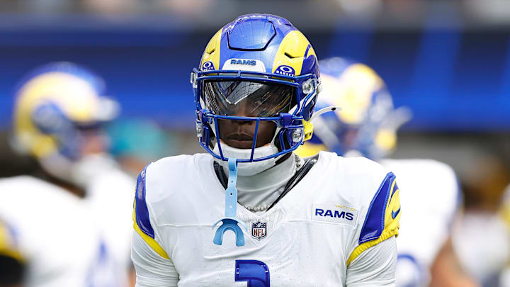 Los Angeles Rams cornerback Emmanuel Forbes (1)