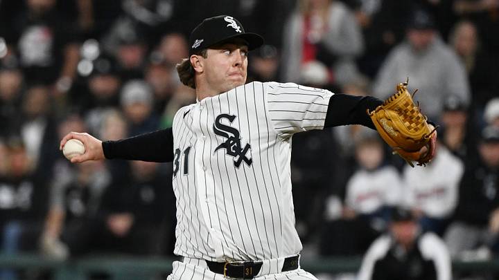 Oct 8, 2026; Chicago, Illinois, USA; Chicago White Sox pitcher Grant Taylor (31) throws a pitch during the sixth inning against the Cleveland Guardians in game four of the ALDS for the 2026 MLB Playoffs at Rate Field. Mandatory Credit: Matt Marton-Imagn Images Oct 8, 2026; Chicago, Illinois, USA; Chicago White Sox pitcher Grant Taylor (31) throws a pitch during the sixth inning against the Cleveland Guardians in game four of the ALDS for the 2026 MLB Playoffs at Rate Field. Mandatory Credit: Matt Marton-Imagn Images