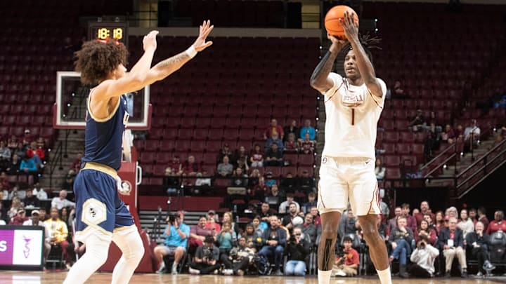 The Florida State mens basketball team takes on Georgia Tech at the Donald Tucker Civic Center Saturday, Jan. 18, 2025.