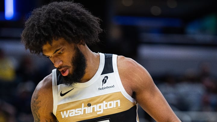 Dec 14, 2025; Indianapolis, Indiana, USA; Washington Wizards forward Marvin Bagley III (35) in the second half against the Indiana Pacers at Gainbridge Fieldhouse. Mandatory Credit: Trevor Ruszkowski-Imagn Images Dec 14, 2025; Indianapolis, Indiana, USA; Washington Wizards forward Marvin Bagley III (35) in the second half against the Indiana Pacers at Gainbridge Fieldhouse. Mandatory Credit: Trevor Ruszkowski-Imagn Images