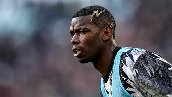 Paul Pogba of Juventus FC looks on during the Serie A...