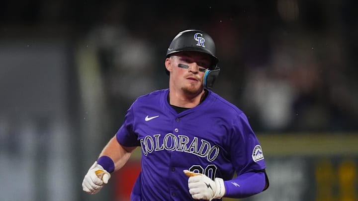 Aaron Schunk, seen here with the Rockies in 2024, made a heads-up play for the Isotopes Tuesday.
