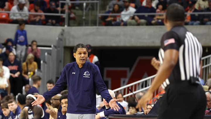 Monmouth Hawks head coach King Rice  Monmouth Hawks head coach King Rice