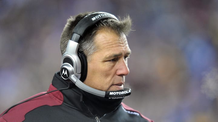 Washington Redskins head coach Jim Zorn in the second half against the New York Giants at FedEx Field.