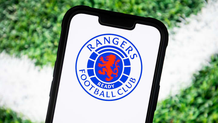 In this photo illustration, a Glasgow Rangers football club...