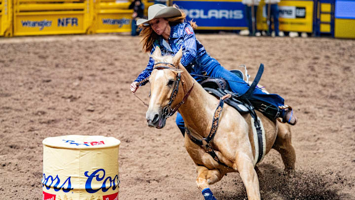 Emily Beisel and Chewy at the NFR