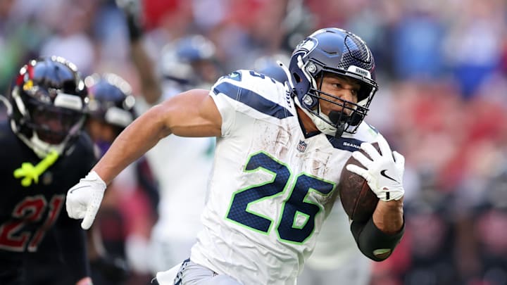 Zach Charbonnet of the Seattle Seahawks