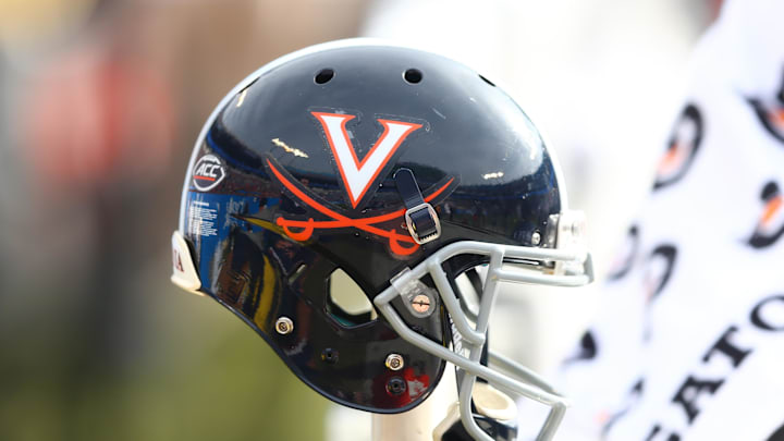 Dec 29, 2018; Charlotte, NC, USA; A Virginia Cavaliers helmet sits on the bench in the second quarter against the South Carolina Gamecocks in the 2018 Belk Bowl at Bank of America Stadium. Mandatory Credit: Jeremy Brevard-Imagn Images Dec 29, 2018; Charlotte, NC, USA; A Virginia Cavaliers helmet sits on the bench in the second quarter against the South Carolina Gamecocks in the 2018 Belk Bowl at Bank of America Stadium. Mandatory Credit: Jeremy Brevard-Imagn Images