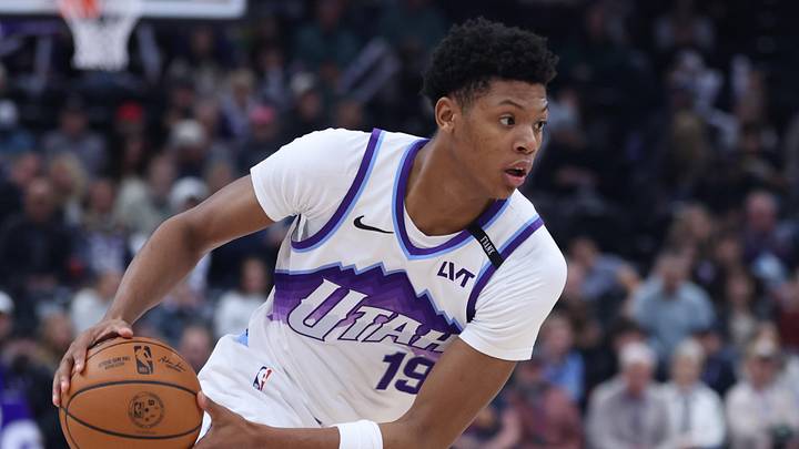 Nov 30, 2025; Salt Lake City, Utah, USA; Utah Jazz guard Ace Bailey (19) looks for the play against the Houston Rockets during the first half at Delta Center. Mandatory Credit: Rob Gray-Imagn Images Nov 30, 2025; Salt Lake City, Utah, USA; Utah Jazz guard Ace Bailey (19) looks for the play against the Houston Rockets during the first half at Delta Center. Mandatory Credit: Rob Gray-Imagn Images