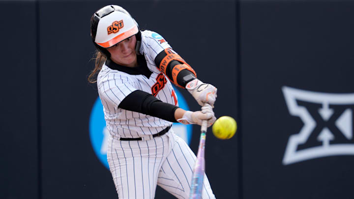 Oklahoma State Cowgirls infielder Karli Godwin. Oklahoma State Cowgirls infielder Karli Godwin.