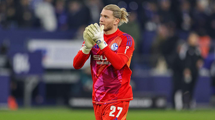 Loris Karius im Schalke-Trikot. Loris Karius im Schalke-Trikot.