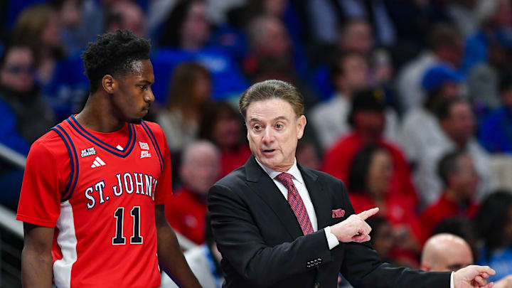 COLLEGE BASKETBALL: DEC 20 CBS Sports Classic St. John's vs Kentucky; St. John's basketball head coach Rick Pitino and guard Ian Jackson
