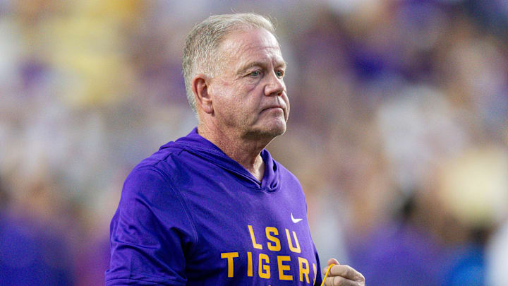 LSU Tigers head coach Brian Kelly