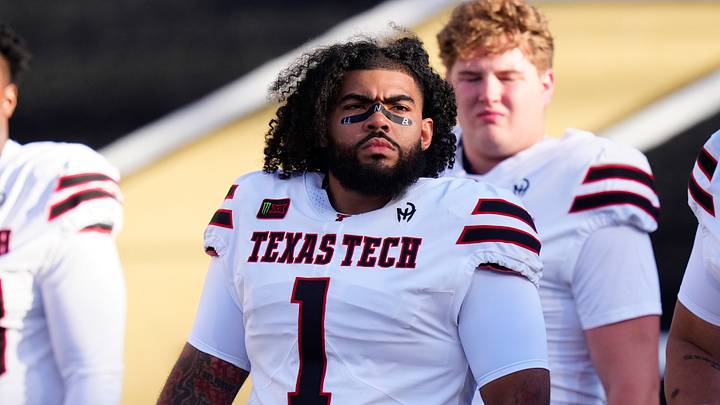 Oct 3, 2026; Boulder, Colorado, USA; Texas Tech Red Raiders defensive lineman Julien Laventure (1) before the game against the Colorado Buffaloes at Folsom Field. Mandatory Credit: Ron Chenoy-Imagn Images Oct 3, 2026; Boulder, Colorado, USA; Texas Tech Red Raiders defensive lineman Julien Laventure (1) before the game against the Colorado Buffaloes at Folsom Field. Mandatory Credit: Ron Chenoy-Imagn Images