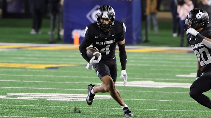 West Virginia University receiver Cam Vaughn