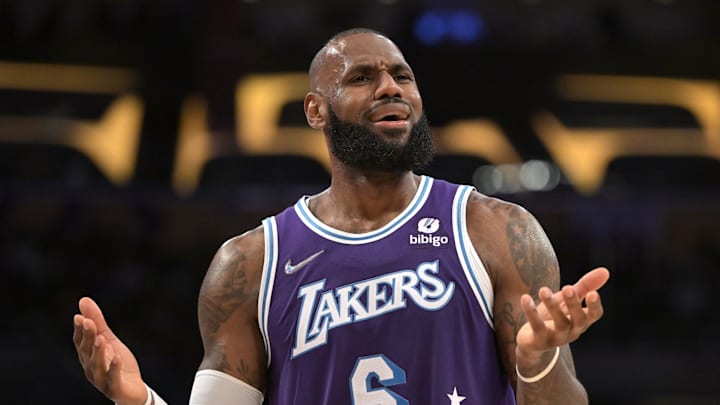 Los Angeles Lakers forward LeBron James.