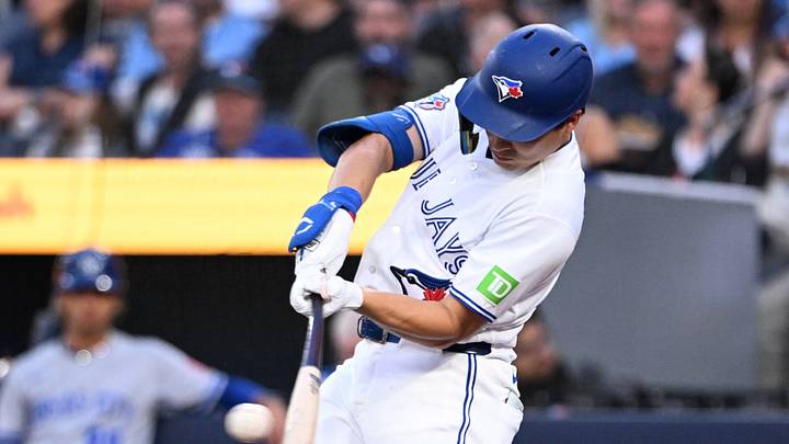 Toronto Blue Jays center fielder Brett Bateman (21). Mandatory Credit: Dan Hamilton-Imagn Images Toronto Blue Jays center fielder Brett Bateman (21). Mandatory Credit: Dan Hamilton-Imagn Images
