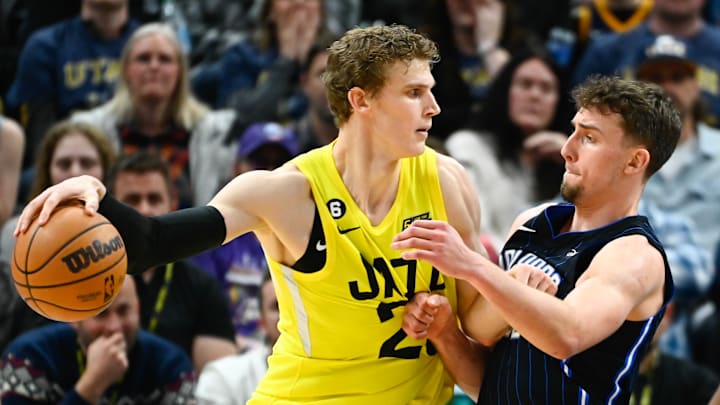Lauri Markkanen, Utah Jazz (left); Franz Wagner, Orlando Magic