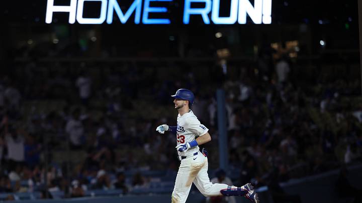 Sep 9, 2026; Los Angeles, California, USA; Los Angeles Dodgers right fielder Kyle Tucker (23) runs around bases after hitting a home run during the eighth inning against the Cincinnati Reds at Dodger Stadium. Mandatory Credit: Kiyoshi Mio-Imagn Images Sep 9, 2026; Los Angeles, California, USA; Los Angeles Dodgers right fielder Kyle Tucker (23) runs around bases after hitting a home run during the eighth inning against the Cincinnati Reds at Dodger Stadium. Mandatory Credit: Kiyoshi Mio-Imagn Images