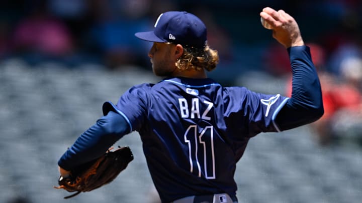 Tampa Bay Rays starting pitcher Shane Baz