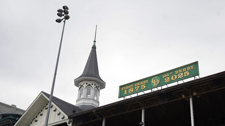 Churchill Downs changed its grandstand signage between the twin spires Thursday to reflect the 2025 Kentucky Derby. The sign change has been a tradition since 1939.
March 27, 2025