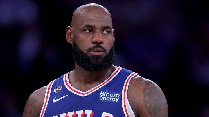 Philadelphia 76ers forward LeBron James (23) during the second quarter against the New York Knicks at Madison Square Garden on Oct. 20, 2026.