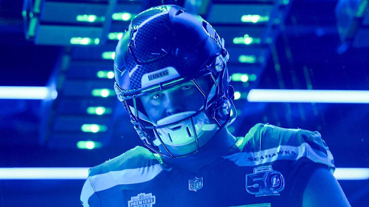 Grey Zabel of the Seattle Seahawks Grey Zabel of the Seattle Seahawks