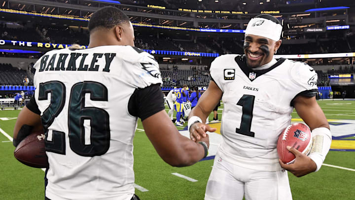 Jalen Hurts, Saquon Barkley, Philadelphia Eagles Jalen Hurts, Saquon Barkley, Philadelphia Eagles