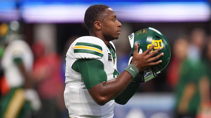 Sep 5, 2026; Atlanta, Georgia, USA; Baylor Bears quarterback DJ Lagway (2) prepares for a game against the Auburn Tigers at Mercedes-Benz Stadium. Mandatory Credit: Brett Davis-Imagn Images Sep 5, 2026; Atlanta, Georgia, USA; Baylor Bears quarterback DJ Lagway (2) prepares for a game against the Auburn Tigers at Mercedes-Benz Stadium. Mandatory Credit: Brett Davis-Imagn Images