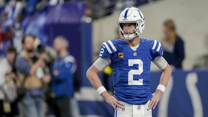 Jan. 8, 2023; Indianapolis, IN; Indianapolis Colts quarterback Matt Ryan (2) walks on the field