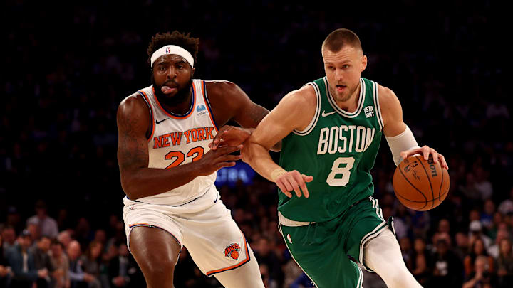 Boston Celtics, New York Knicks, Celtics injury report, Kristaps Porzingis, Mitchell Robinson, Precious Achiuwa, Kevin McCullar Jr.