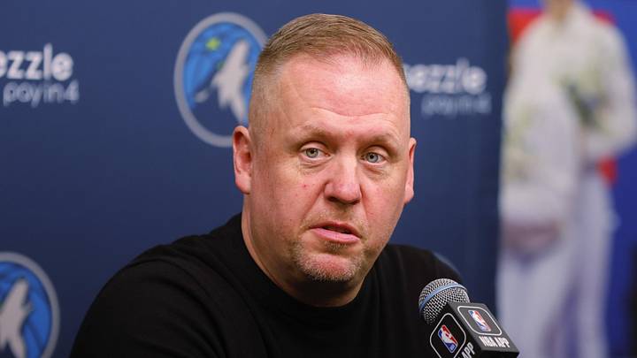 Sep 29, 2025; Minneapolis, MN, USA; Minnesota Timberwolves president of basketball operations Tim Connelly speaks to the media during media day at Target Center. Mandatory Credit: Bruce Kluckhohn-Imagn Images Sep 29, 2025; Minneapolis, MN, USA; Minnesota Timberwolves president of basketball operations Tim Connelly speaks to the media during media day at Target Center. Mandatory Credit: Bruce Kluckhohn-Imagn Images
