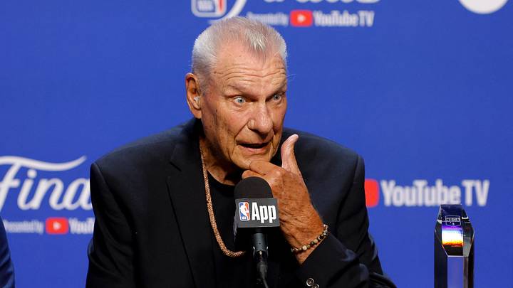 Jun 8, 2025; Oklahoma City, Oklahoma, USA; former general manager Don Nelson speaks to the media before game two between the Oklahoma City Thunder and the Indiana Pacers in the 2025 NBA Finals at Paycom Center. Mandatory Credit: Alonzo Adams-Imagn Images Jun 8, 2025; Oklahoma City, Oklahoma, USA; former general manager Don Nelson speaks to the media before game two between the Oklahoma City Thunder and the Indiana Pacers in the 2025 NBA Finals at Paycom Center. Mandatory Credit: Alonzo Adams-Imagn Images