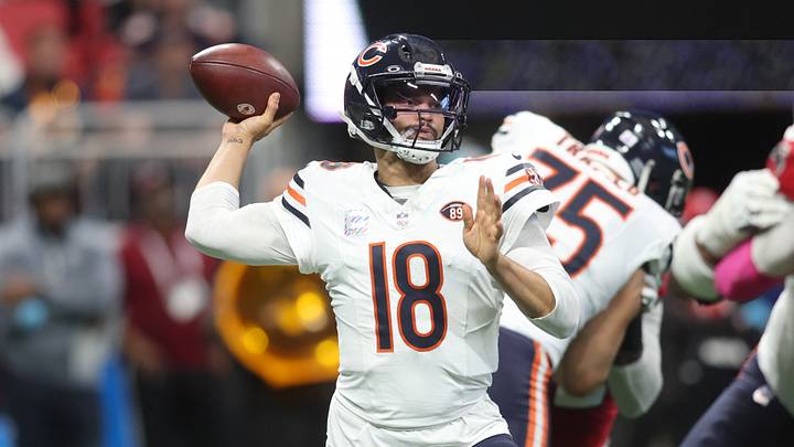 The Chicago Bears and quarterback Caleb Williams are favored on Thursday night.