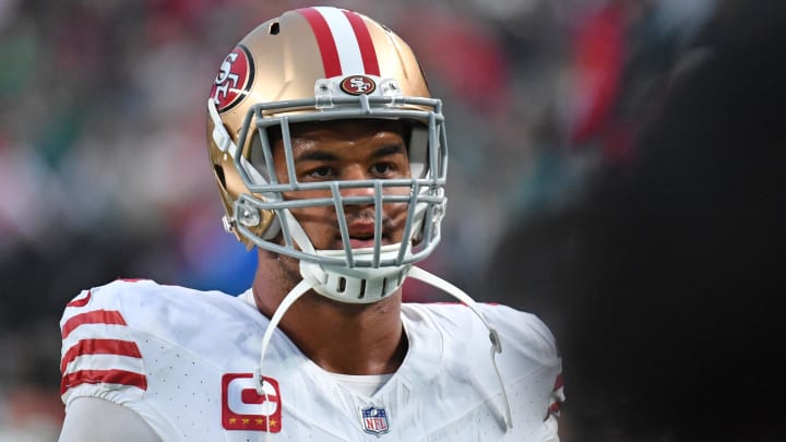 Dec 3, 2023; Philadelphia, Pennsylvania, USA; San Francisco 49ers defensive end Arik Armstead (91) Dec 3, 2023; Philadelphia, Pennsylvania, USA; San Francisco 49ers defensive end Arik Armstead (91)