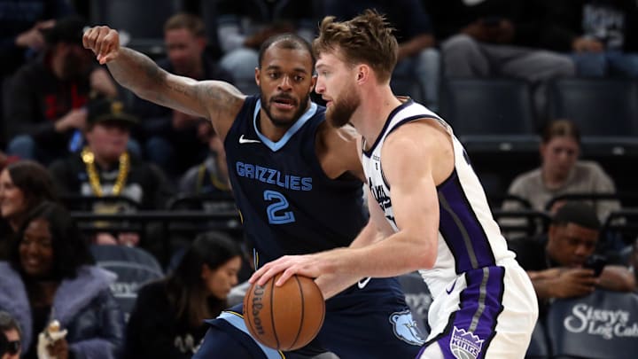 Xavier Tillman (2) comes from the Memphis Grizzlies to the Boston Celtics with a reputation for being a solid defender.